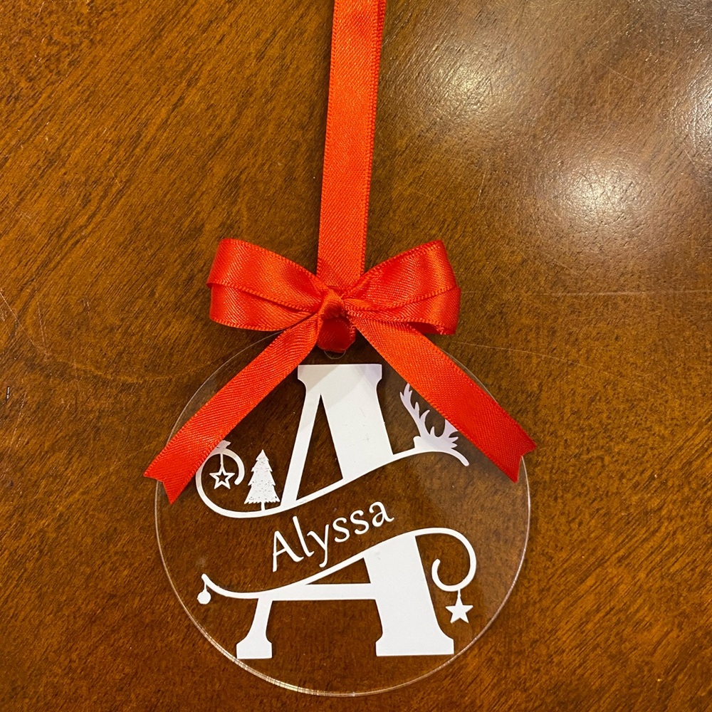 Custom letters Ornaments, personalized Christmas Ornament, Christmas Decor